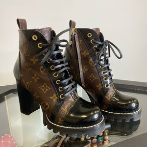LV Monogram Combat Boots